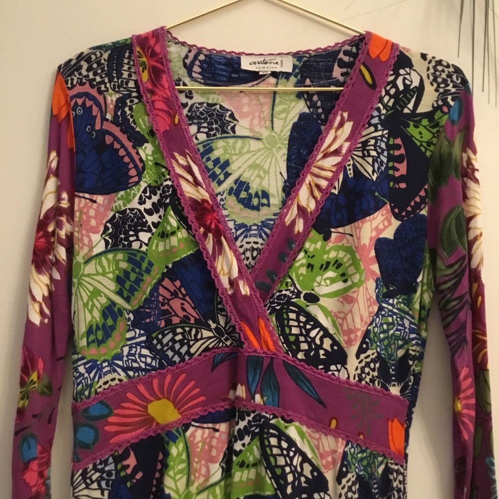 Antoine Akoplan Paris Multicolor Long Sleeve dress